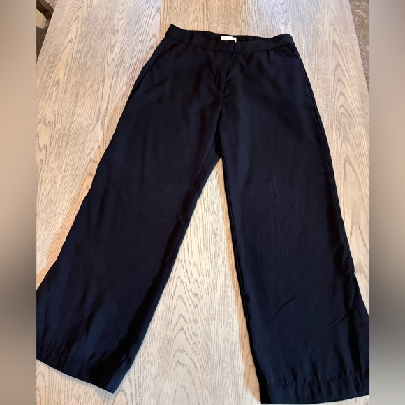 NWT H&M Black Trousers With Slit At Ankle Size 14 - Picture 1 of 8